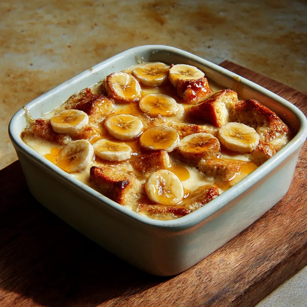 Banana Croissant French Toast Casserole