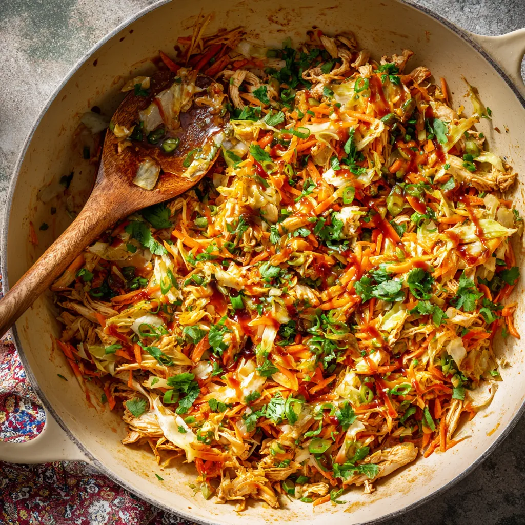Chicken and Cabbage with Peanut Sauce