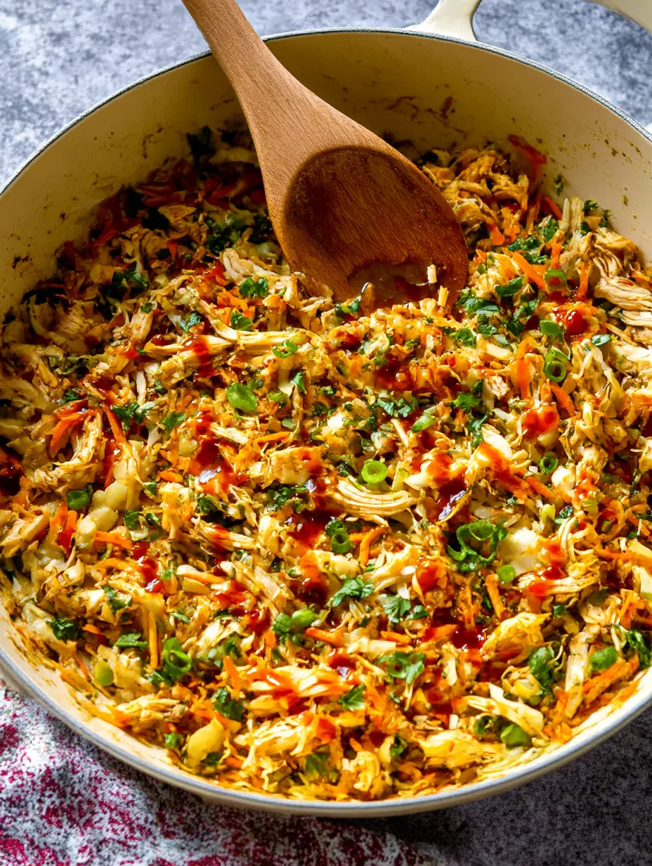A bowl of Chicken and Cabbage Stir Fry.