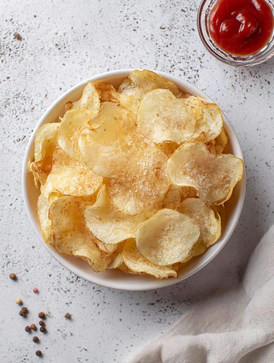 A bowl of Potato Chips.