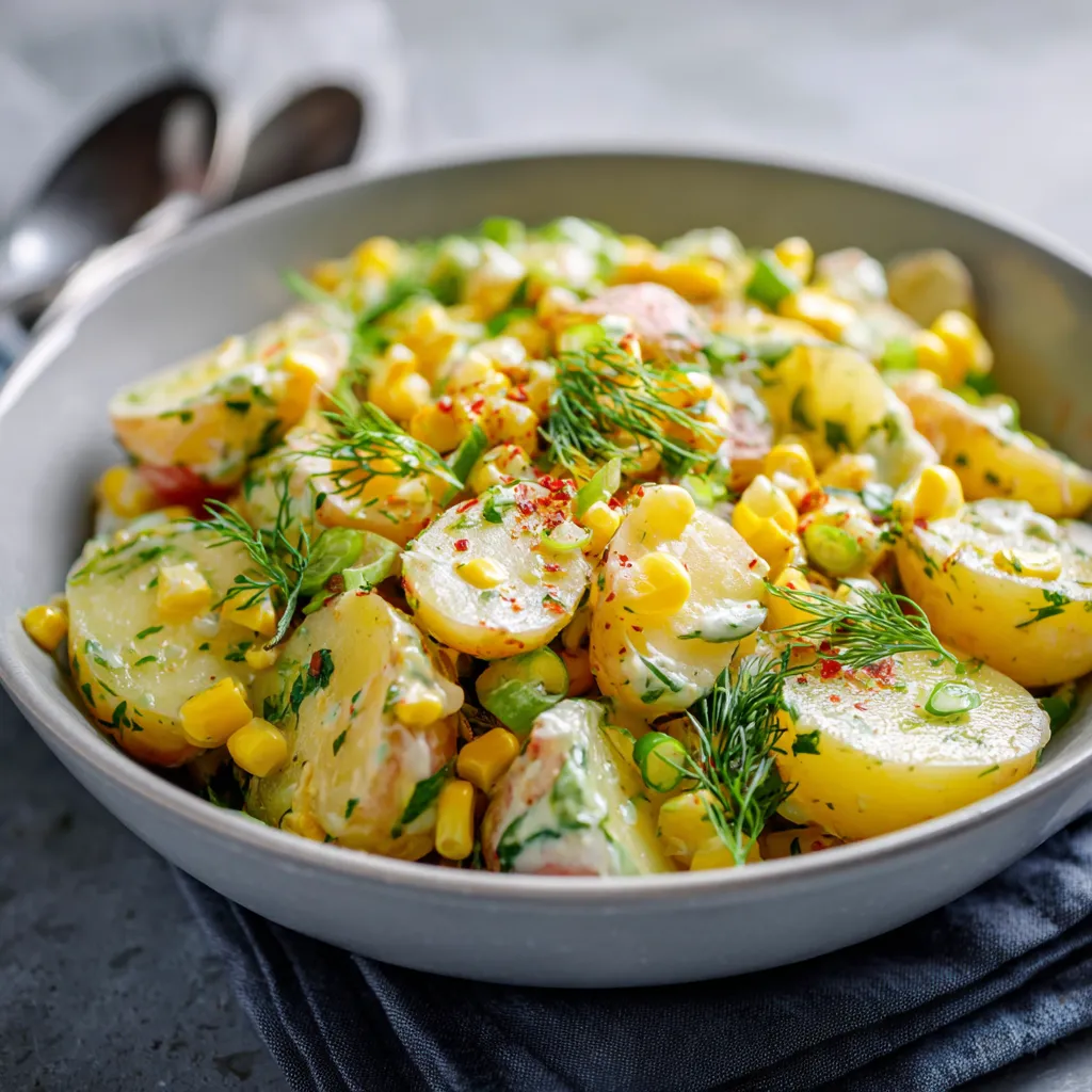 Sunny French Potato Corn Salad