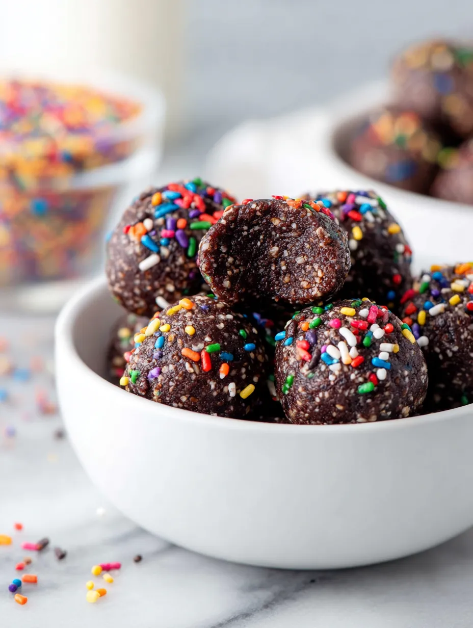 A bowl of cosmic brownie bites.