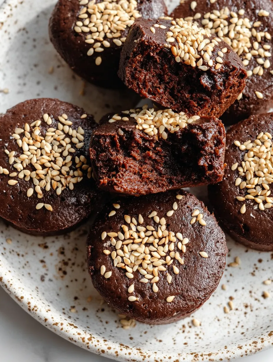 Chocolate cake with nuts on top.