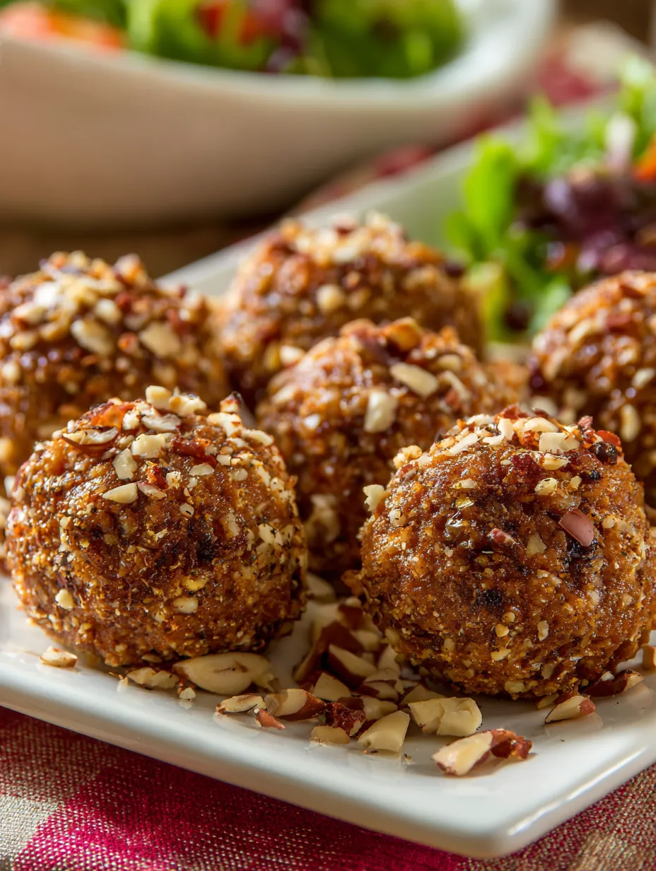 Baked Sweet Potato Balls on a serving dish.