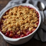 Baked Rhubarb Crisp Oats Butter