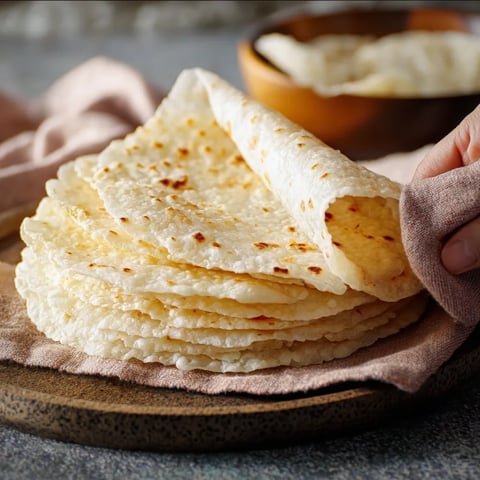 Soft and Simple Rice Tortillas