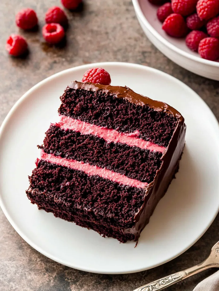 Delicious Chocolate Raspberry Cake