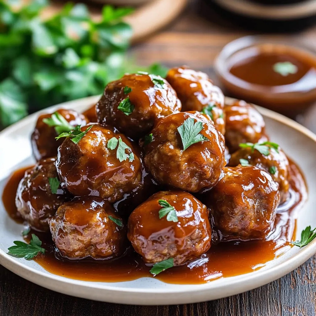 Honey BBQ Crockpot Meatballs Recipe