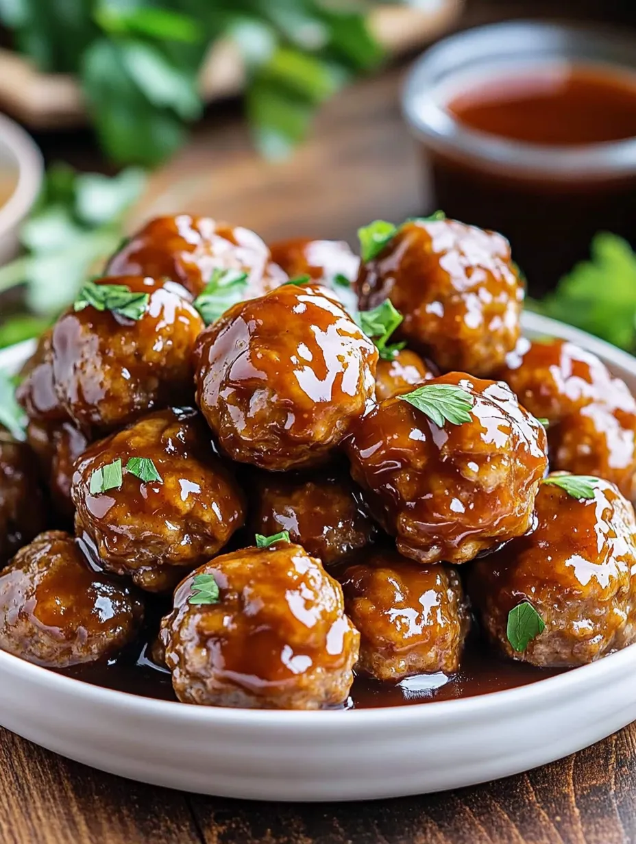 Honey BBQ Crockpot Meatballs