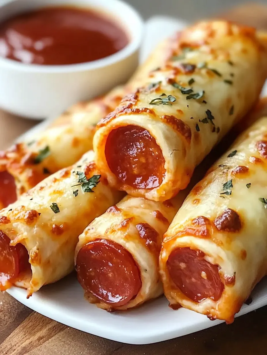 Low-Carb Cheesy Pepperoni Pizza Roll-Ups fáciles de hacer Recipe