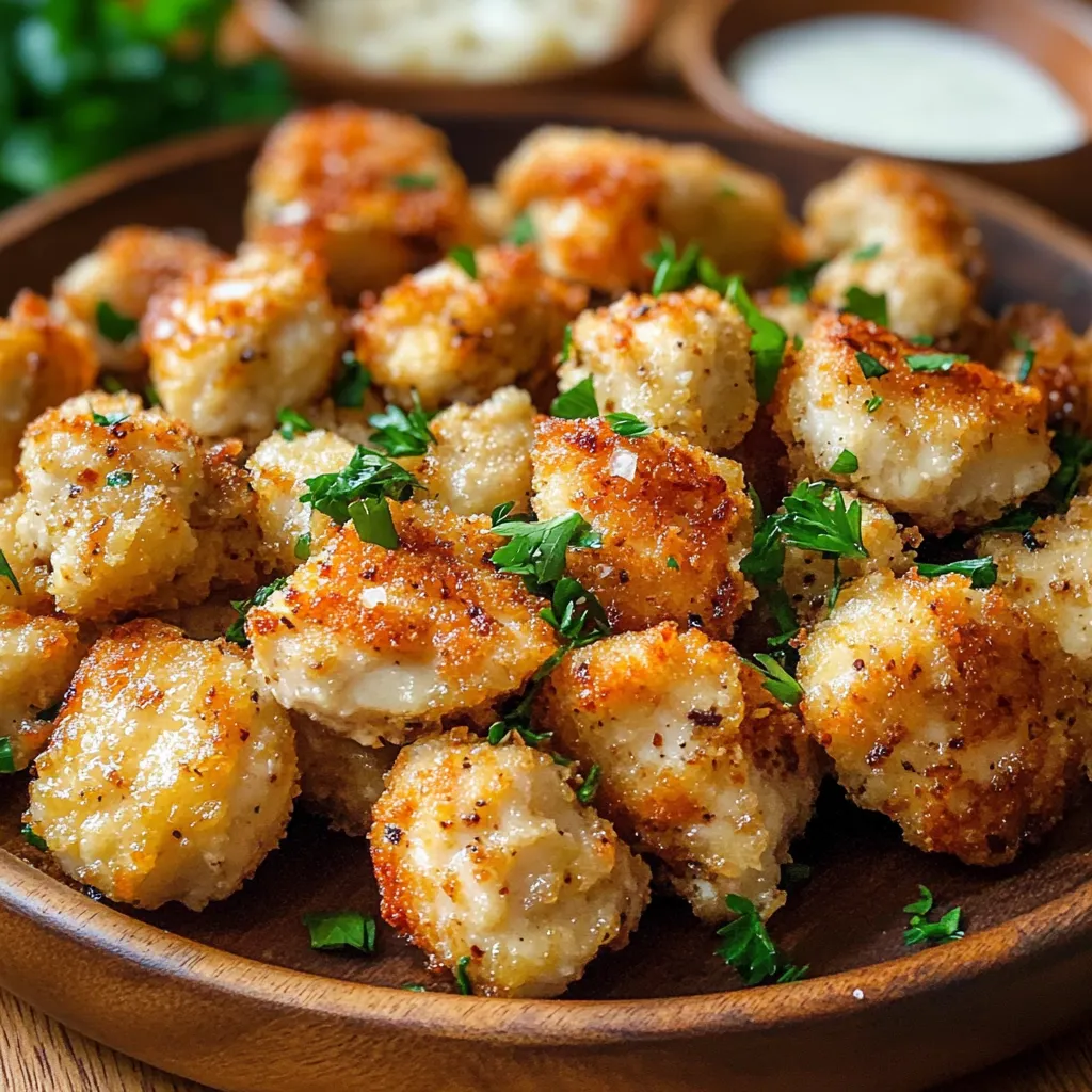 Garlic Parmesan Chicken Bites Recipe