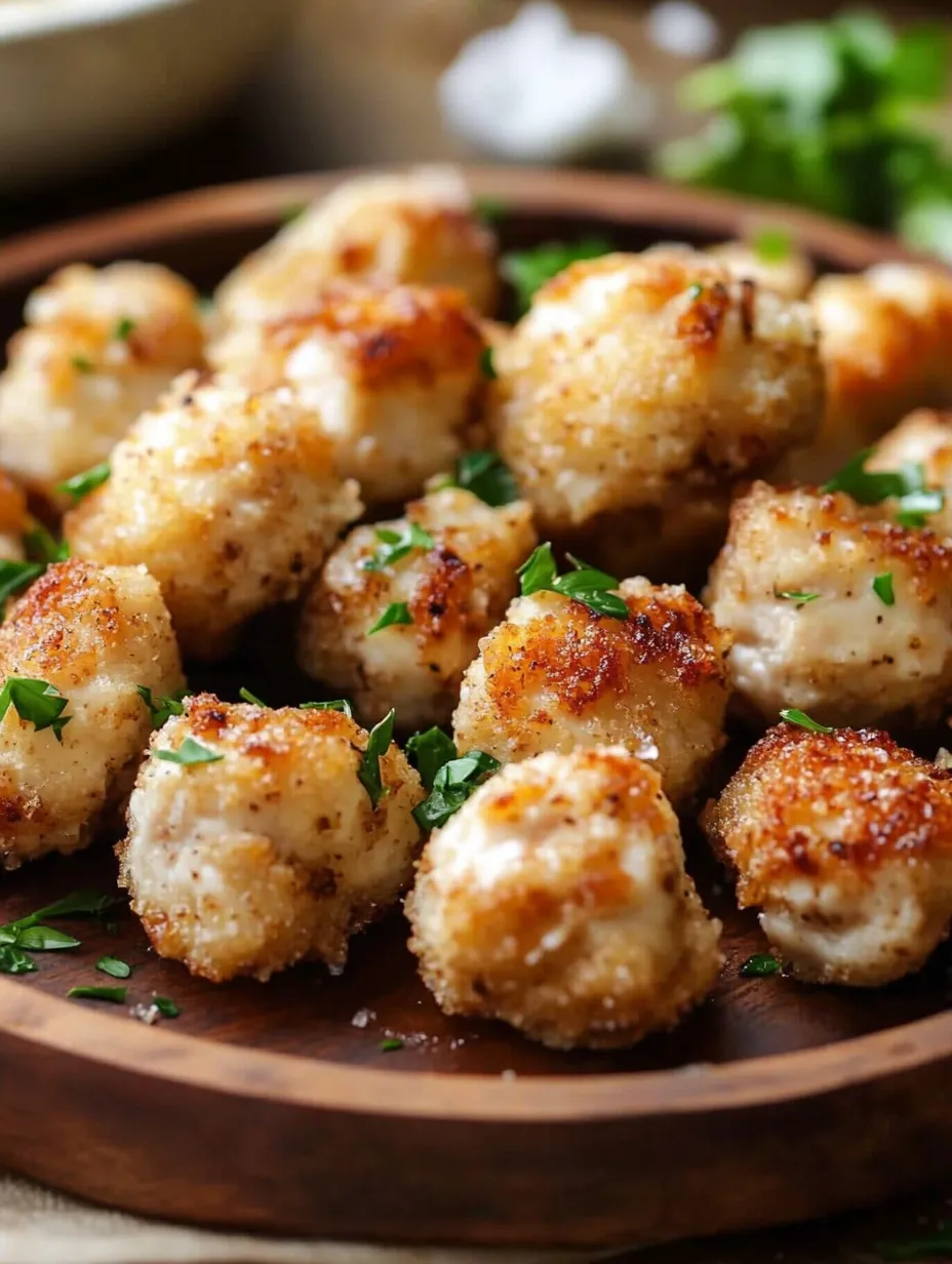 Delicious Garlic Parmesan Chicken Bites Recipe