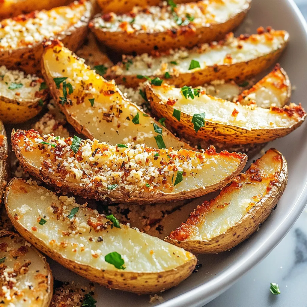 Baked Garlic Parmesan Potato Wedges