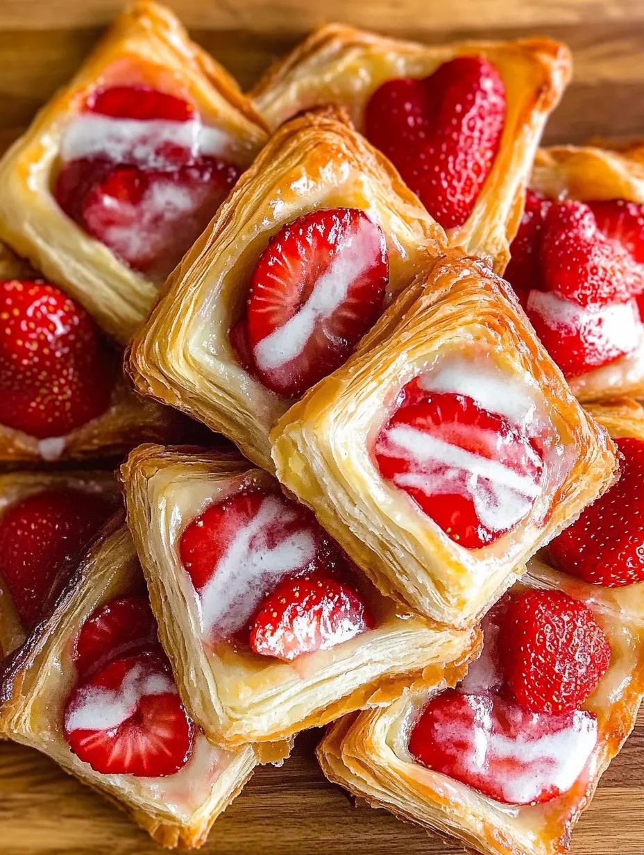 Delicious Strawberry Danish