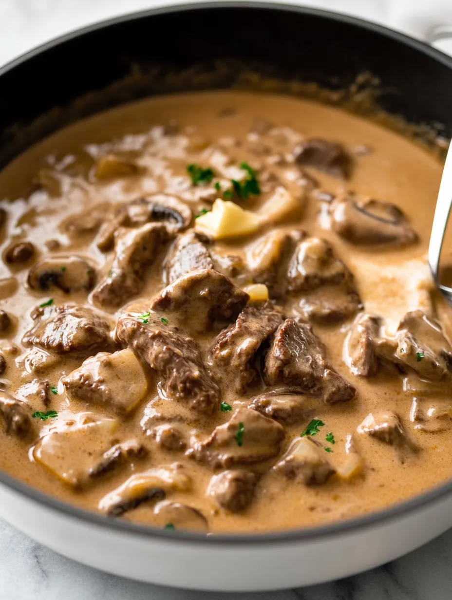 A bowl of food with a spoon in it.