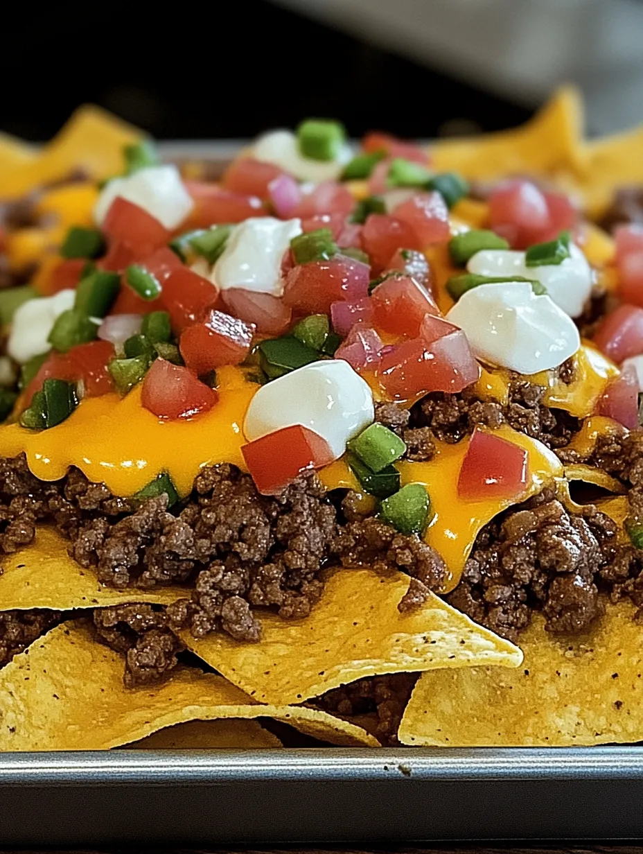 A plate of nachos with cheese, tomatoes, and lettuce.