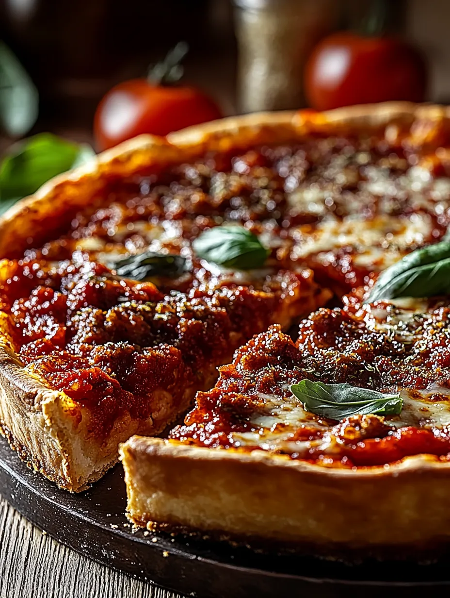 A pizza with tomatoes and basil on top.