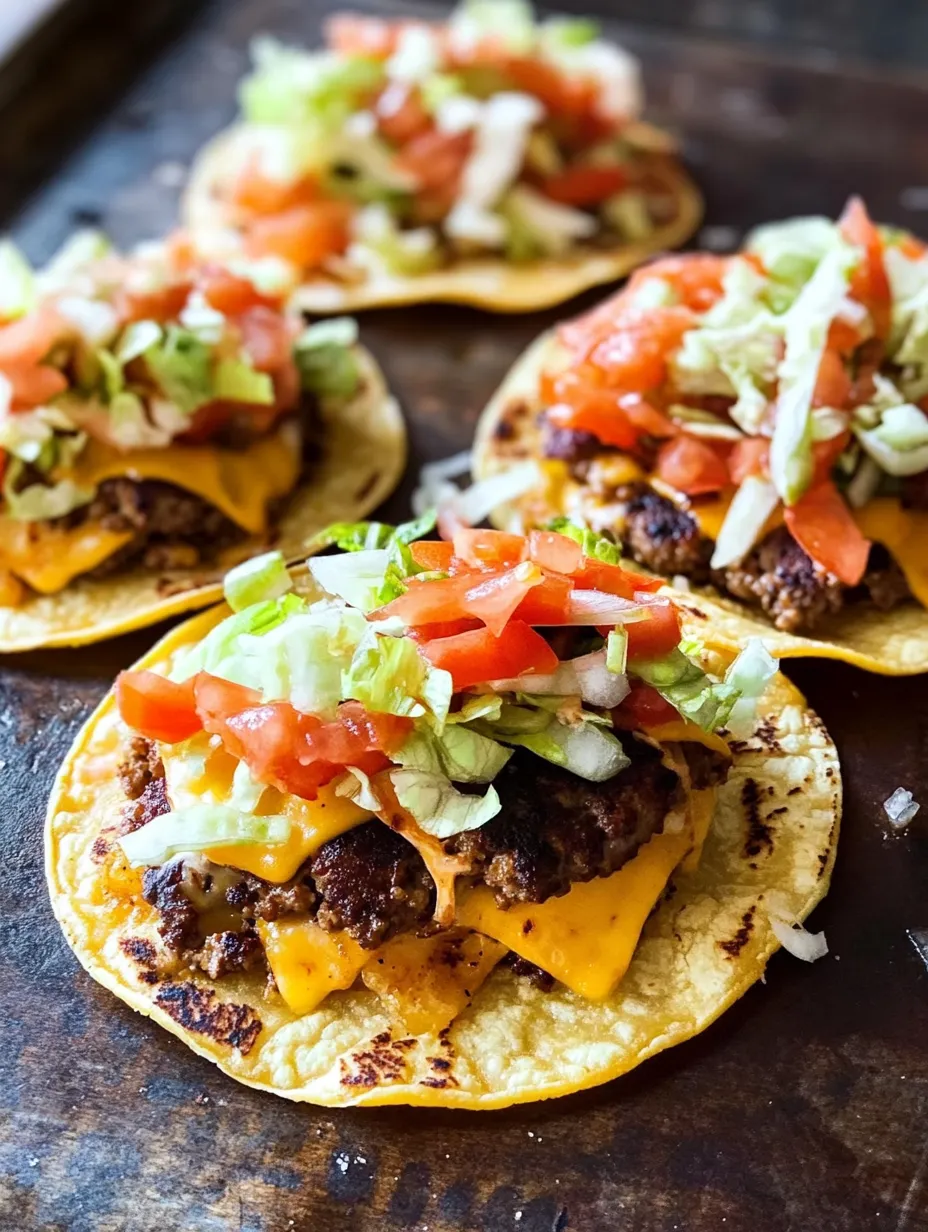 A delicious meal of tacos with lettuce, tomatoes, and meat.