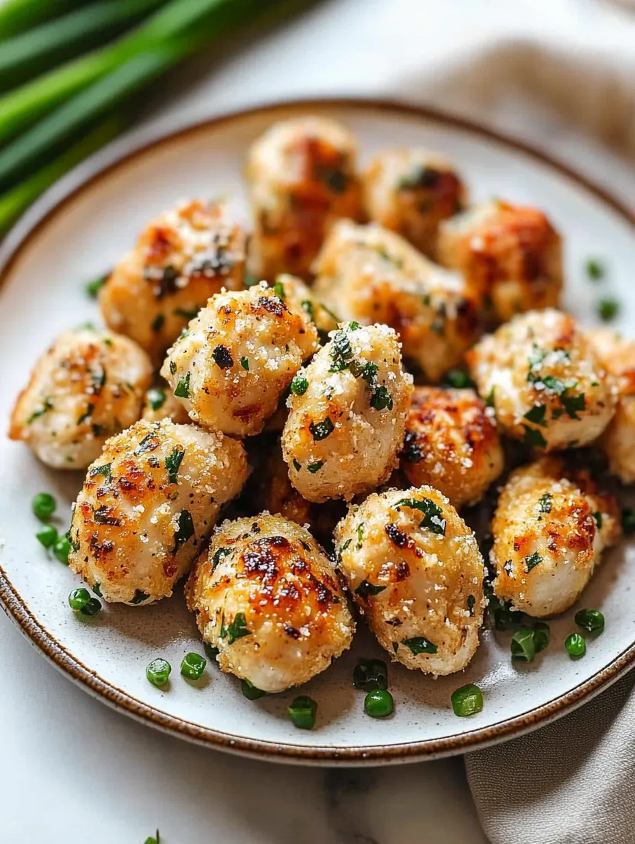 A plate of fried chicken with herbs on top.