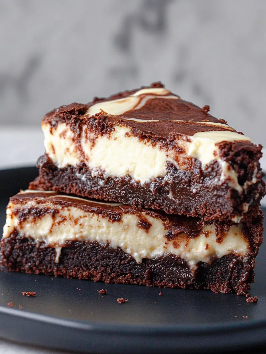 A slice of chocolate cake with white frosting on a black plate.