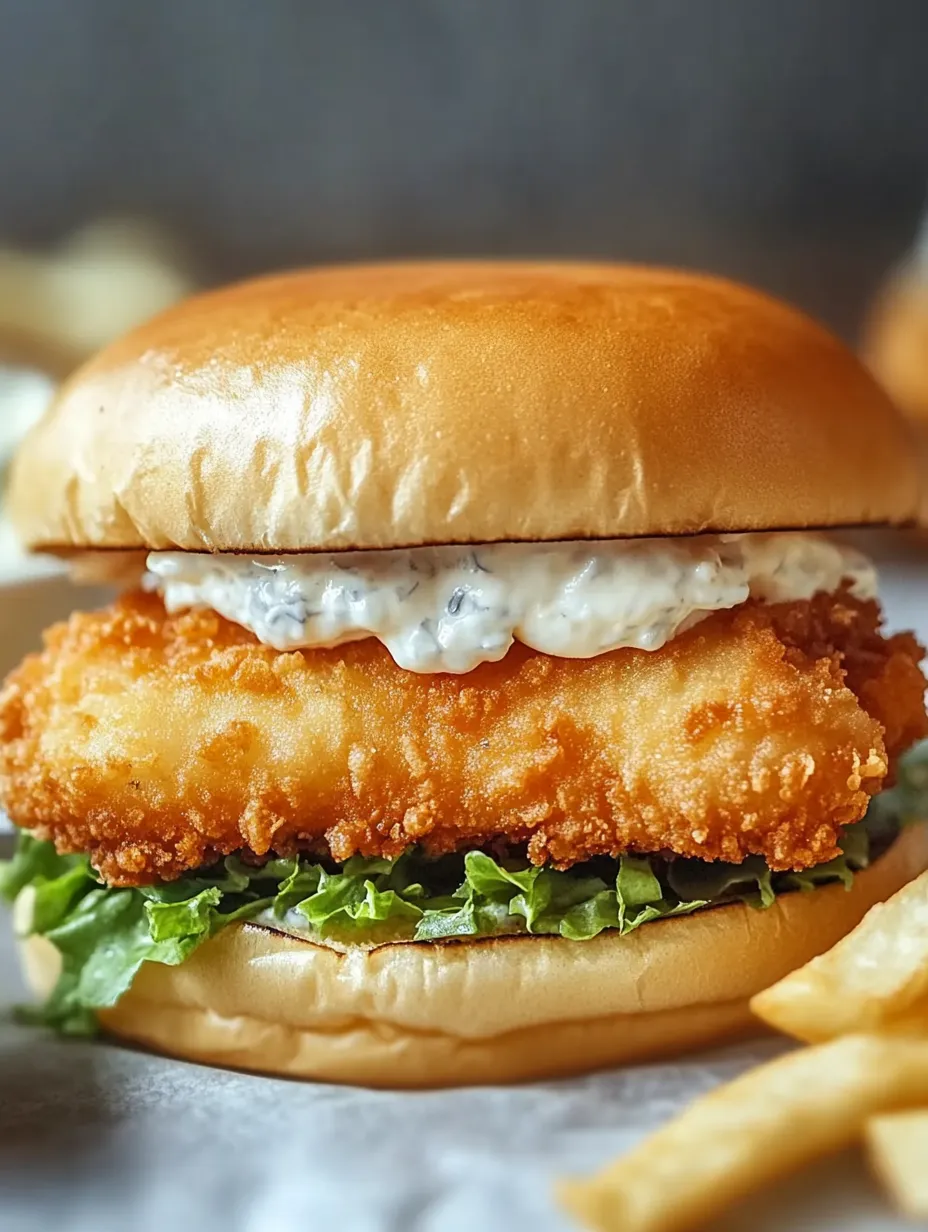 A delicious fish sandwich with lettuce and tartar sauce.