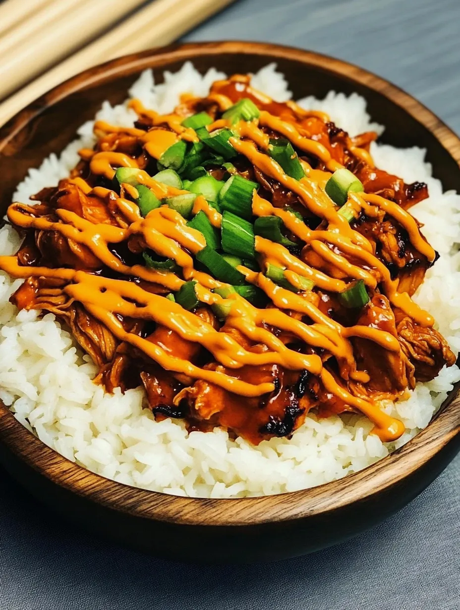 A bowl of rice with meat and sauce.