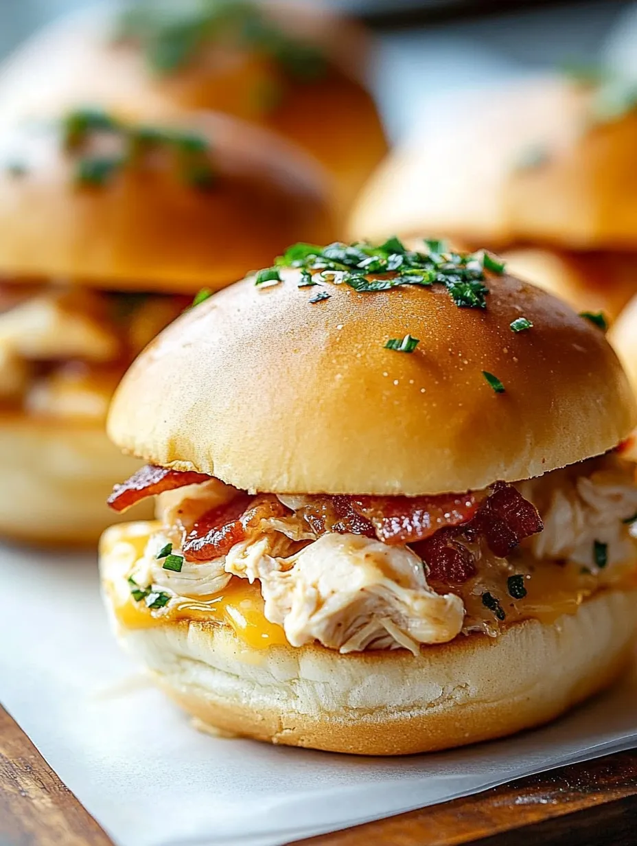 Bacon and chicken sandwiches on a plate.