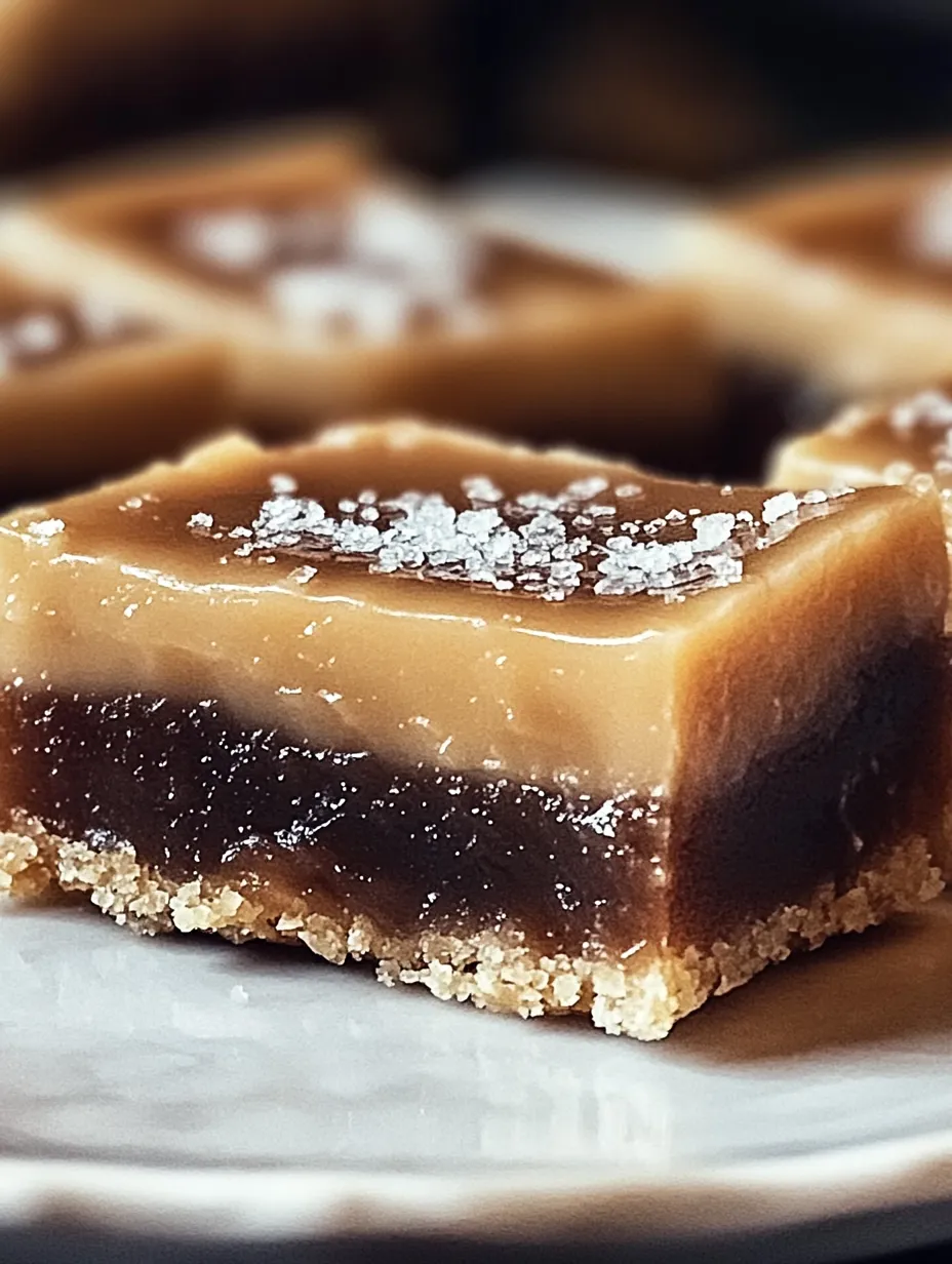 A square piece of chocolate cake with a crumbly crust and a dusting of powdered sugar.