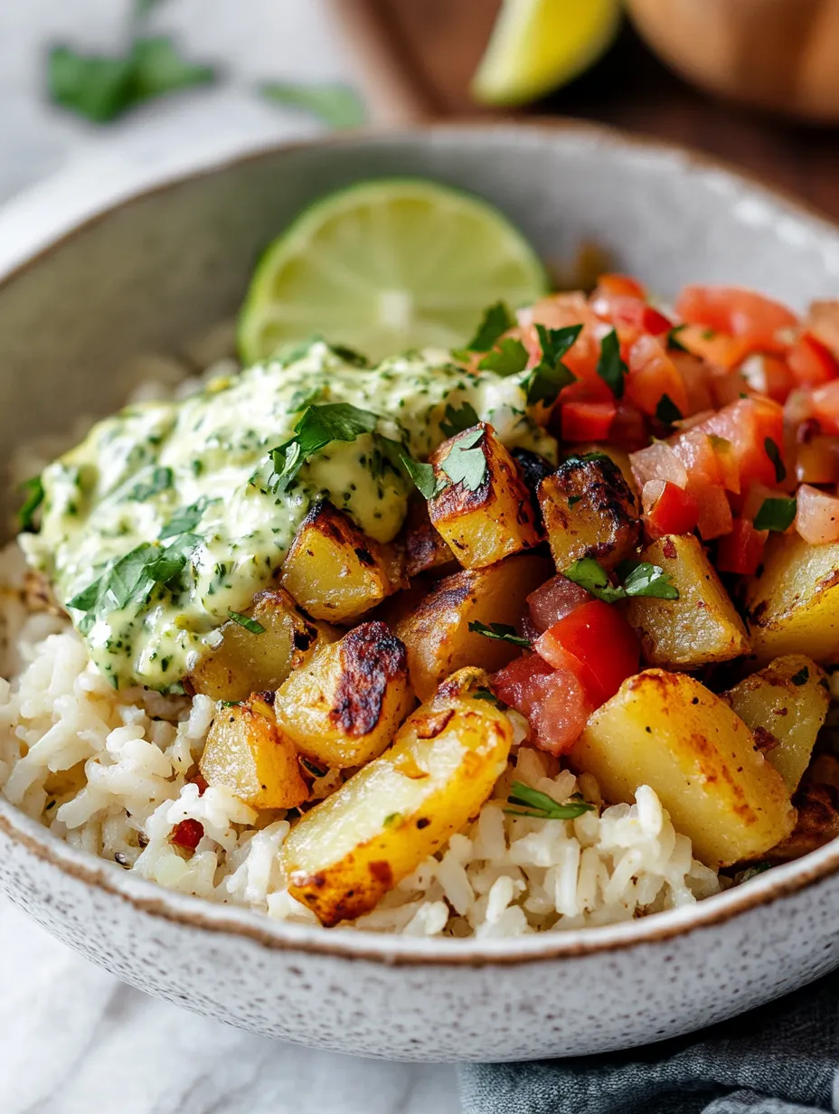 A bowl of food with rice, tomatoes, limes, and other vegetables.