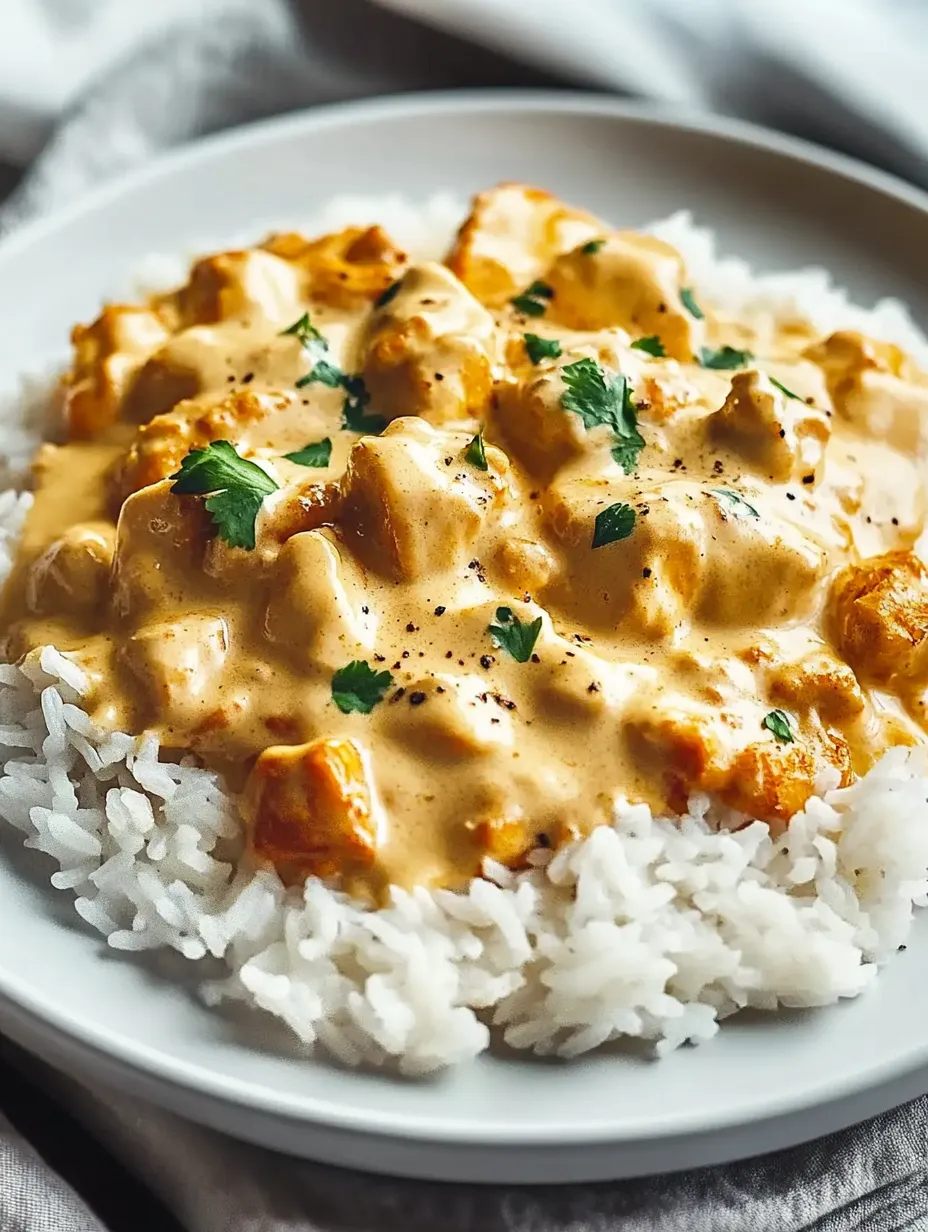 A plate of rice with a creamy sauce on top.