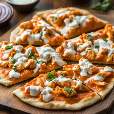 Buffalo Chicken Flatbread Pizza Recipe