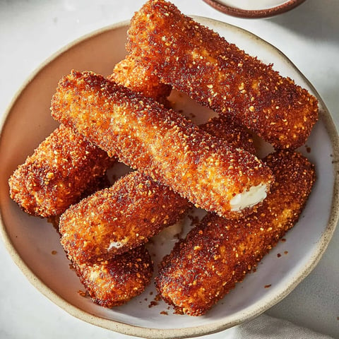 Crispy Nashville Hot Mozzarella Sticks