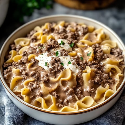 Ground Beef Stroganoff