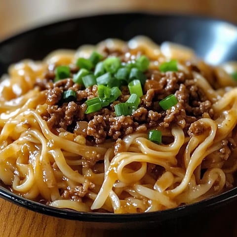 Mongolian Ground Beef Noodles