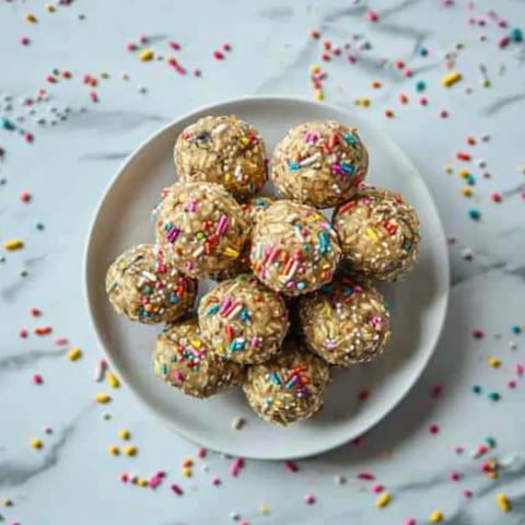 Birthday Cake Protein Balls Recipe