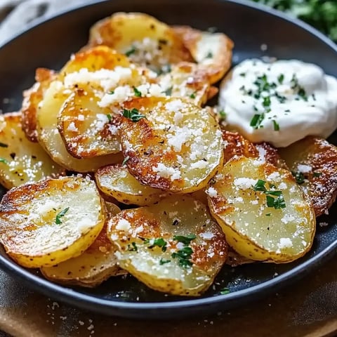 A bowl of potatoes with a dollop of sour cream on top.